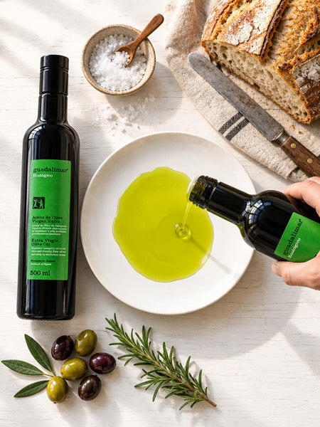 Aceite de Oliva Virgen Extra Ecológico Cosecha Picual Temprana. Botella Cristal 500ml