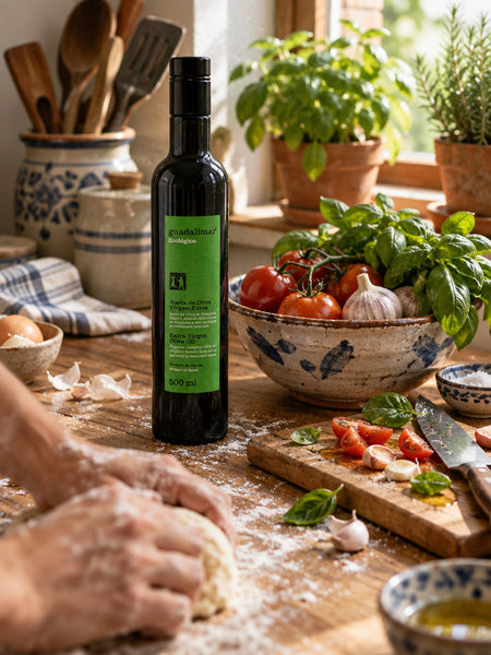 Aceite de Oliva Virgen Extra Ecológico Cosecha Picual Temprana. Botella Cristal 500ml